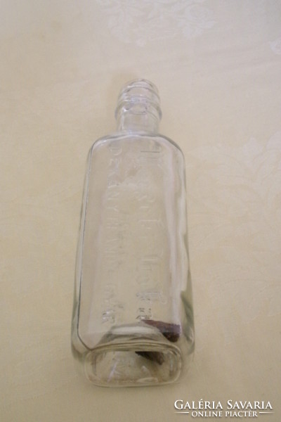 Mecseki Itóka és Dékány Brandy Gyár Geiger Kálmán Pécs üveg palack 6x6x19, 5 cm