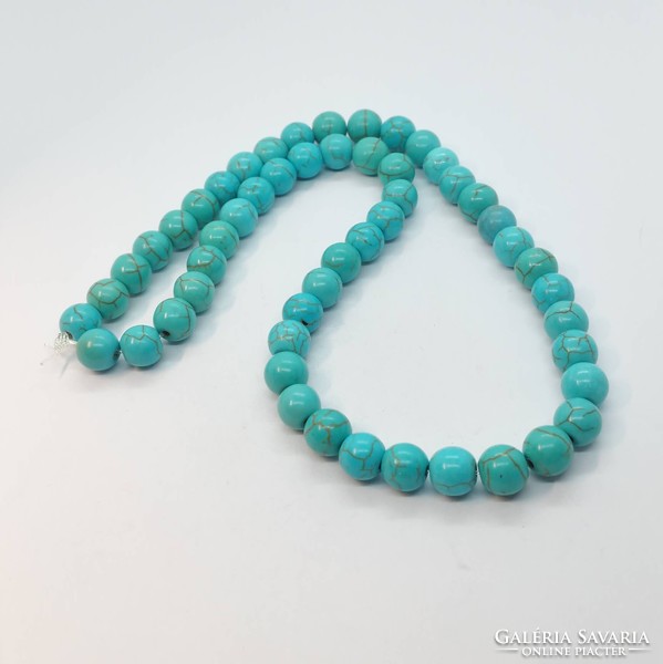 Turquoise mineral pearl 8 mm