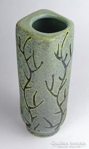 1Q511 Jelzett iparművészeti Gorka Géza kerámia váza 20.8 cm