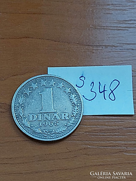 Yugoslavia 1 dinar 1965 copper-nickel s348