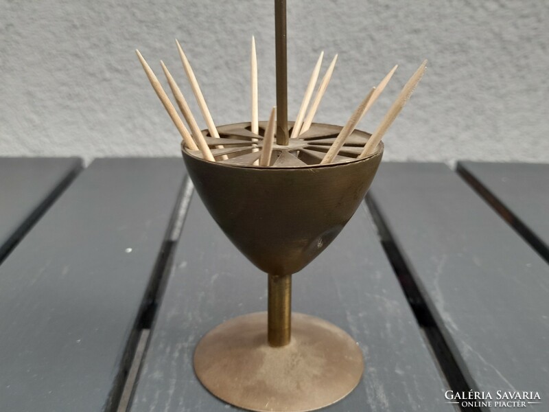 Copper toothpick holder