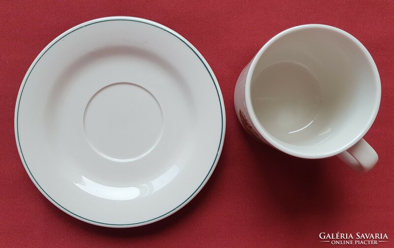 Húsvéti nyuszis német porcelán kávés teás szett csésze bögre tányér csészealj reggeliző