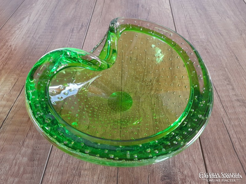 Régi finn dizájn üveg tál
