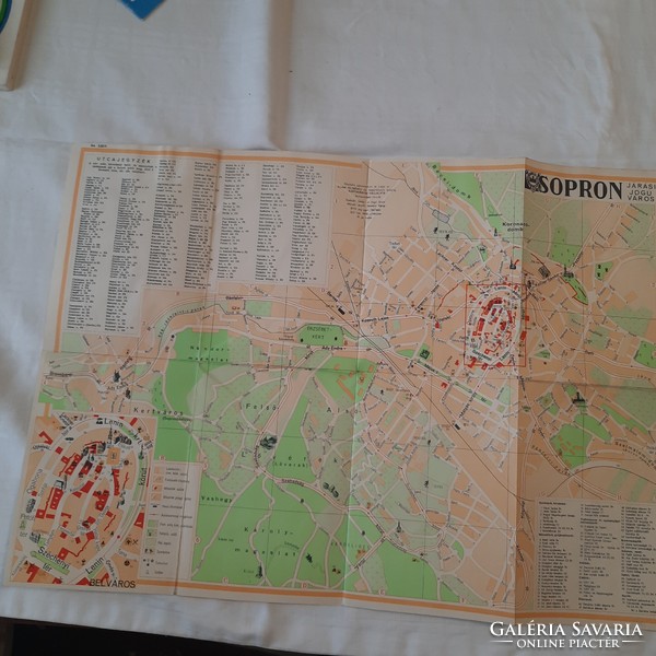 Sopron Járási Jogú Város térképe    Kartográfiai Vállalat 1964.