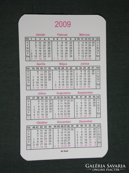 Card calendar, dietetic consultant ákos Gyuricza, 2009, (6)