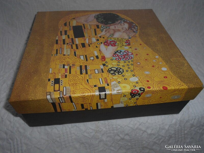 Based on Gustav Klimt's art nouveau painting, gift box 2 cups + 2 bowls