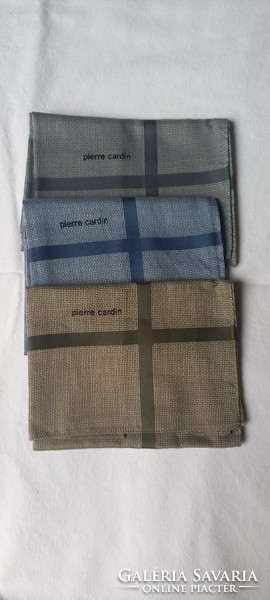 3 db Pierre Cardin férfi textil zsebkendő