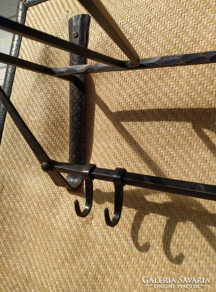 Retro hall wall, bronzed wrought iron umbrella holder