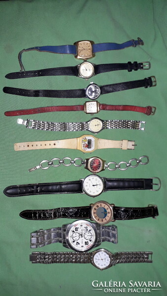 Antique old and new watch watch parts - mixed non-working watches - together according to the pictures 2.