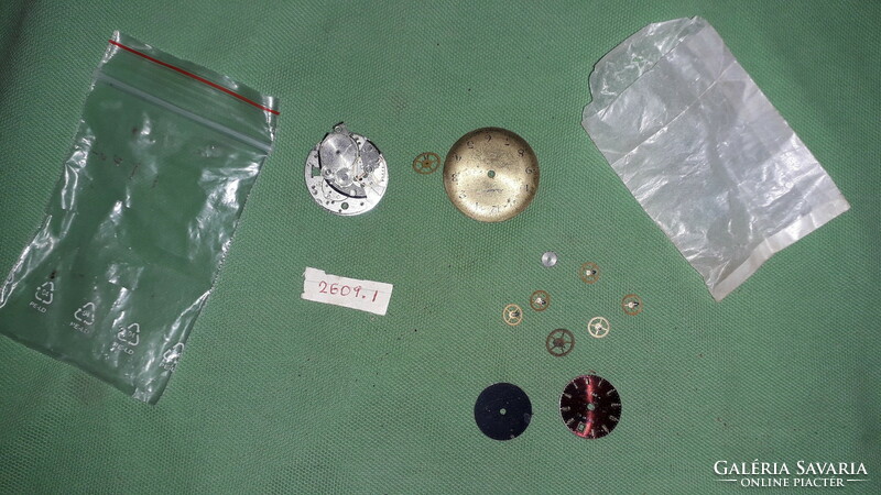Antique old and new clock watch parts - rocket zaria - together according to the pictures 11.