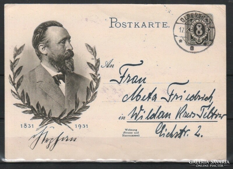 Díjjegyesek, borítékok  0019 (Deutsches Reich) Mi P 211     1.00 Euró