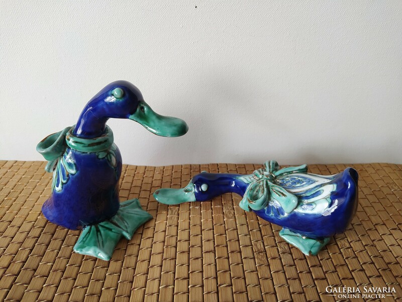 Zsuzsa Morvay bow-tie pair of ducks