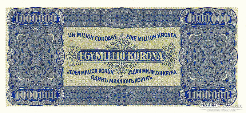 REPLIKA - 1 MILLIÓ KORONA 1923, HIBÁTLAN !