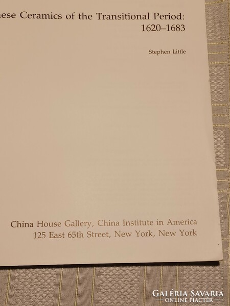 Chinese ceramics on the transitional period 1620-1683- stephen little