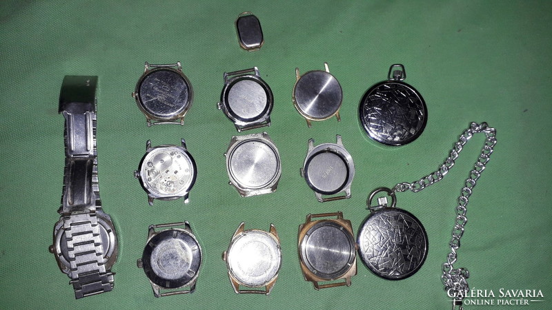 Antique old and new watches, watch parts - watches, structures, cases - together according to the pictures 3.