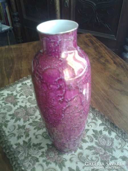 Luster glaze raven house vase - 25 cm
