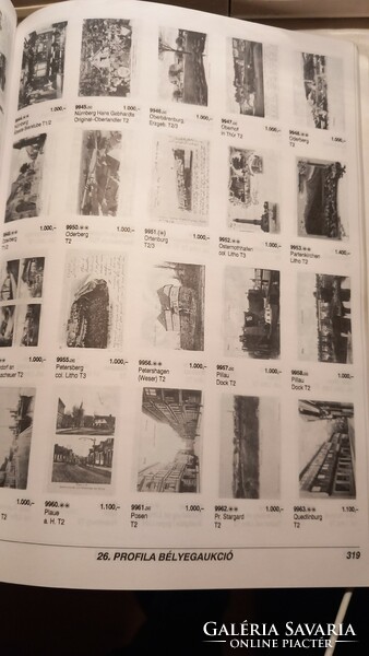 Képeslap árverési katalógusok,  2db,  900 oldal