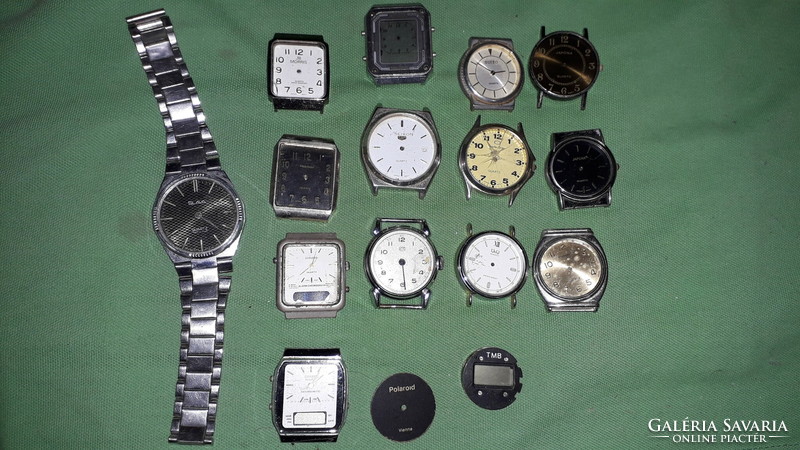 Antique old and newer watches, watch parts - watches, dials, cases - together according to the pictures 5.