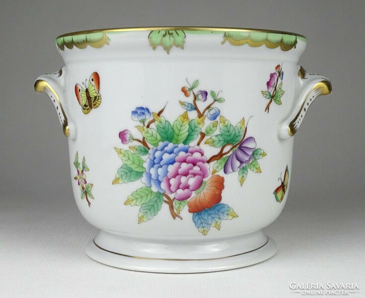 1Q665 VBO Herend porcelain bowl with Victoria pattern