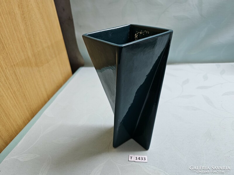 T1433 Kerámia art deco váza 22 cm