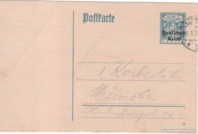 Díjjegyesek, borítékok  0053 (Reich ) Mi  P 128 I      2,00 Euró
