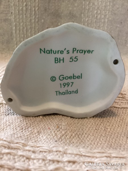 Berta Hummel Goebel "Nature's Prayer" jelzett porcelán figura
