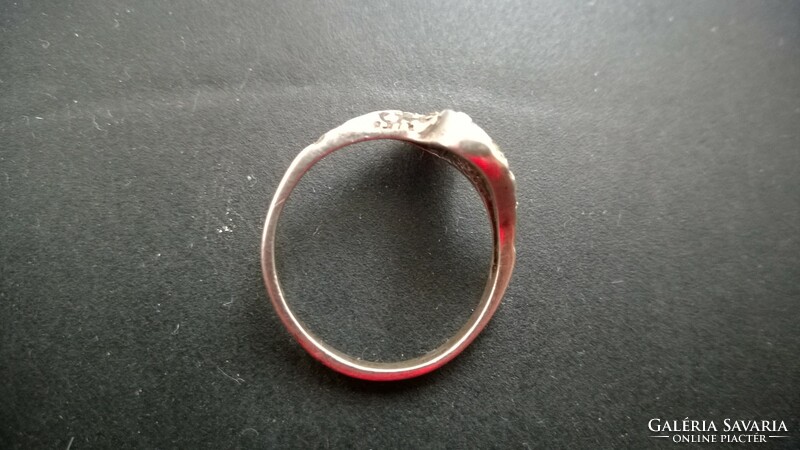 Ezüst gyűrű magy.fémjel,925-ös, kőhiány, olcsó ár
