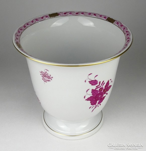 1Q668 Herend porcelain bowl with purple Appony pattern