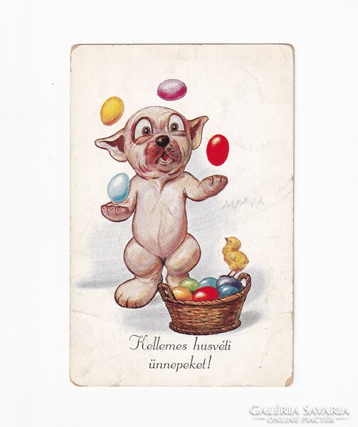 H:85 Easter bonzo dog greeting card 1930