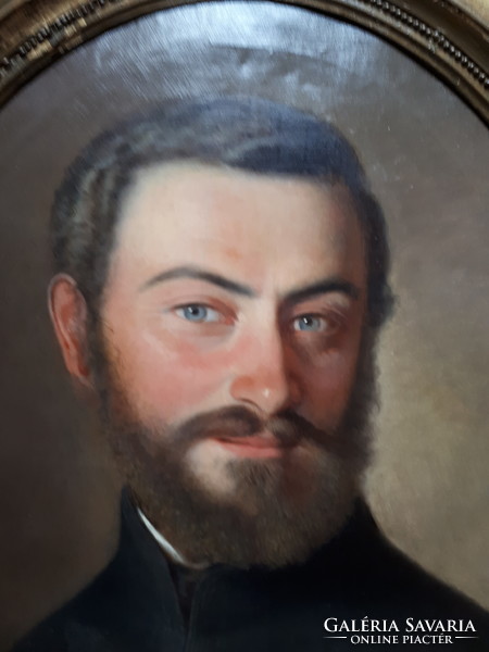 Male portrait in decorative Hungarian - around 1860