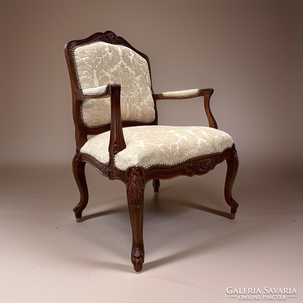 Barokk stílusú karosszék/fotel újkárpittal