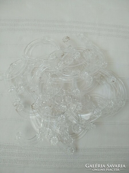 Crystal chandelier frame with side decorations, diameter 51.5 cm, height 20 cm, for parts