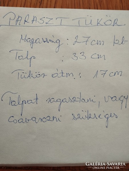 Paraszt asztali tükör