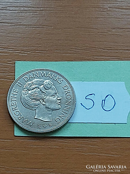 Denmark 1 kroner 1988 copper-nickel, ii. Queen Margaret so