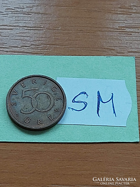 Sweden 50 cents 2008 xvi. King Gustav Károly, bronze sm