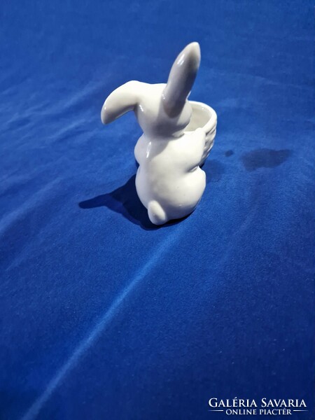 Upright bunny with basket and egg holder