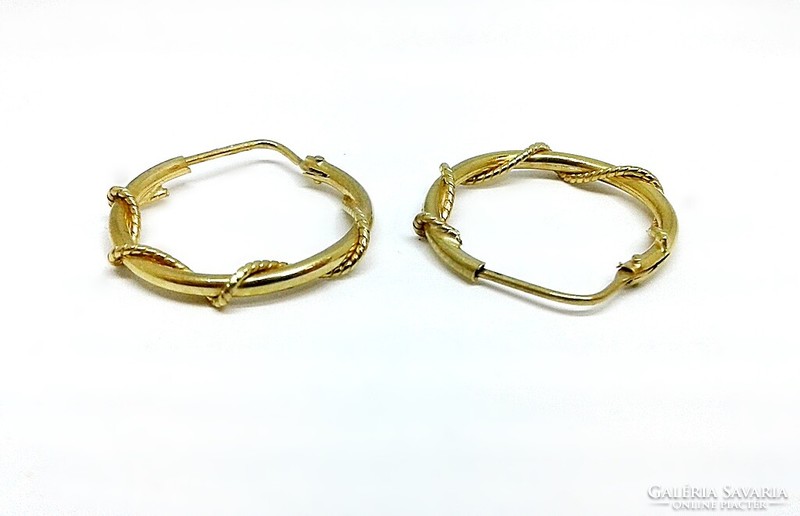 Gold hoop earrings (zal-au124209)
