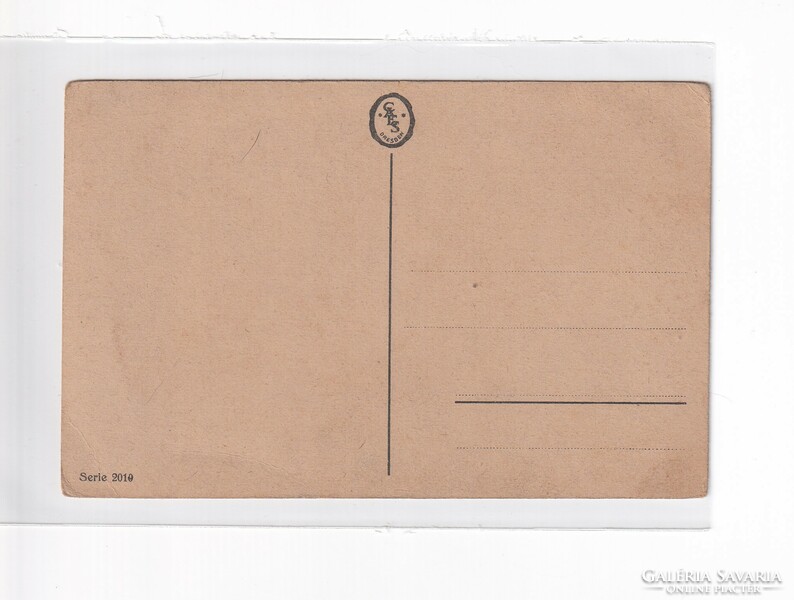 H:118 Antik Üdvözlő képeslap postatiszta