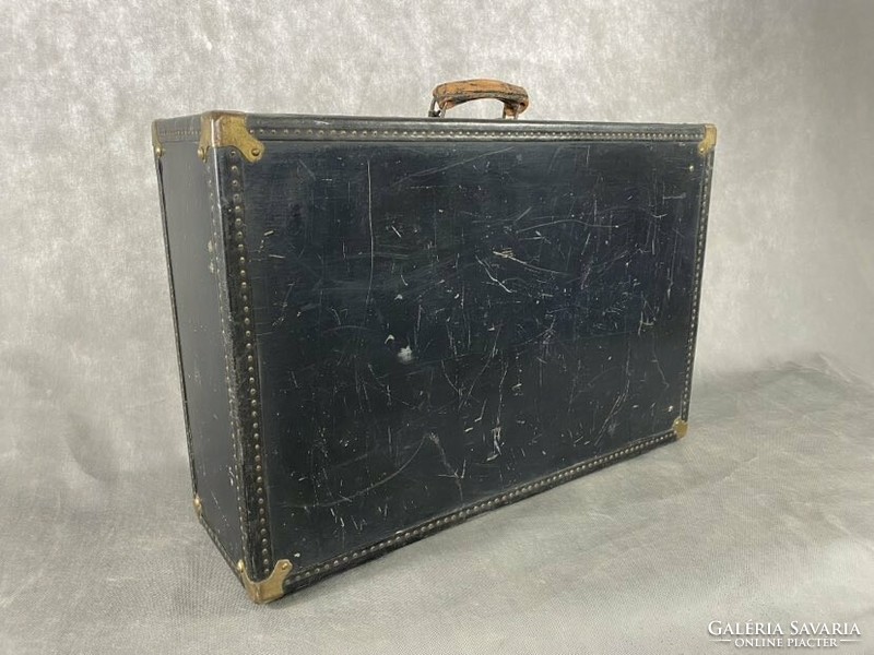 Black antique suitcase