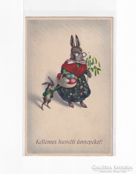H:129 Antik Húsvéti Üdvözlő képeslap