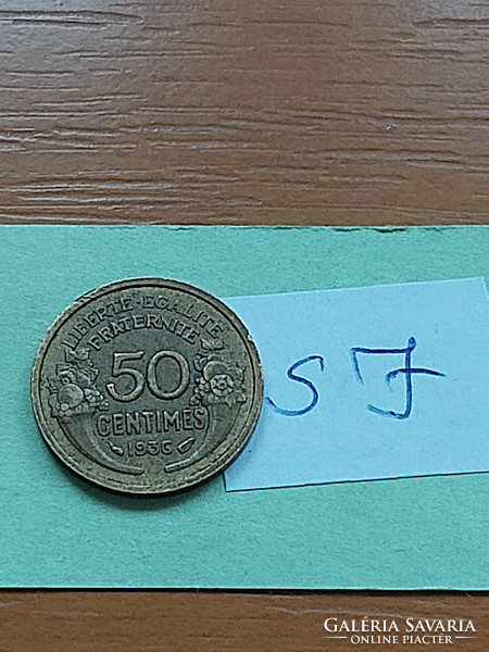 France 50 centimeter 1936 aluminum-bronze sj