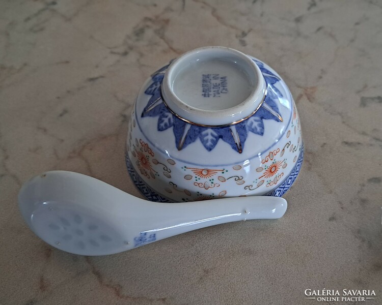 Kínai porcelán rizses tál. Hibátlan