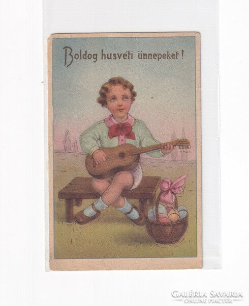 H:127 Antik Húsvéti Üdvözlő képeslap
