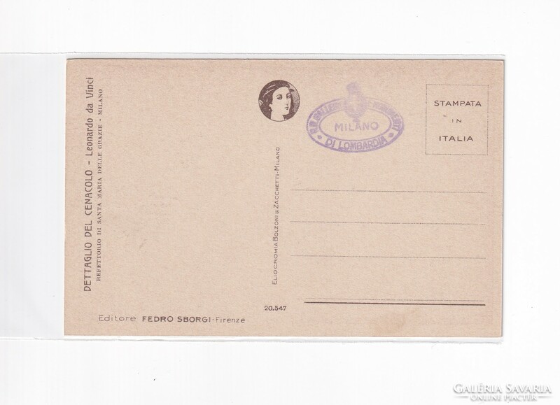 HV:96 Vallásos antik Üdvözlő képeslap postatiszta
