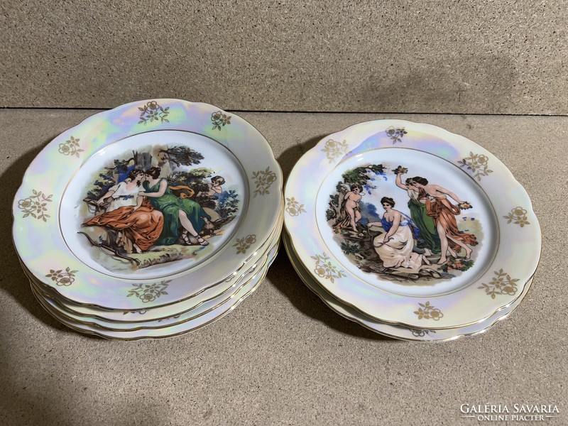 German khala plates, porcelain, 18 pcs. Flawless. 3614