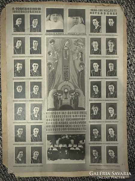 A Constantinum tanítóképzőjének végzett növendékei 1938