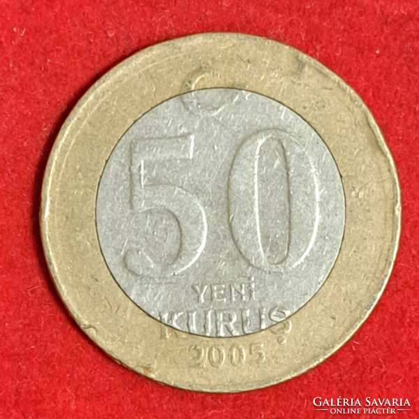 2005. Törökország 50 Kurus bimetàl  (675)