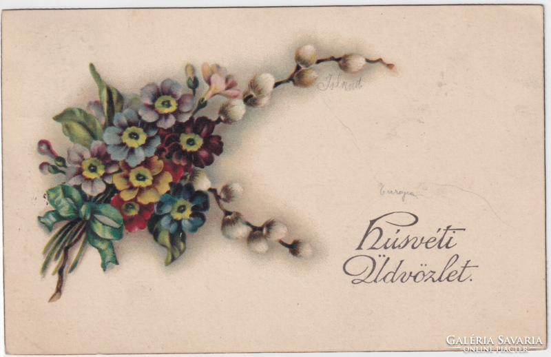 H:106 Easter antique greeting card 1916