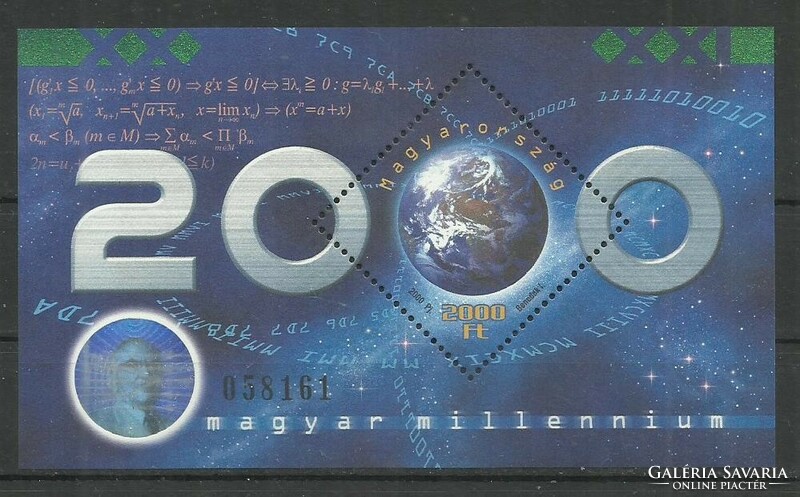 2000.-Ezredforduló - MNH/**- Jeles Magyar matematikusok