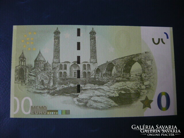 Azerbaijan 0 memo euro karabakh susa fortress! Horse! Rare commemorative paper money! Ouch!